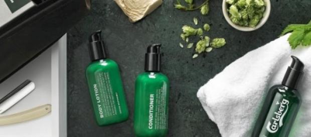 Carlsberg's recently released beauty beer line Carlsberg's recently released beauty beer line
