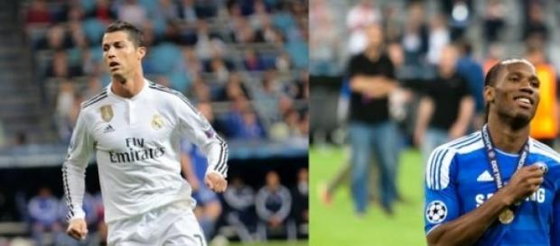 Cristiano Ronaldo, Drogba et Simeone Cristiano Ronaldo, Drogba et Simeone