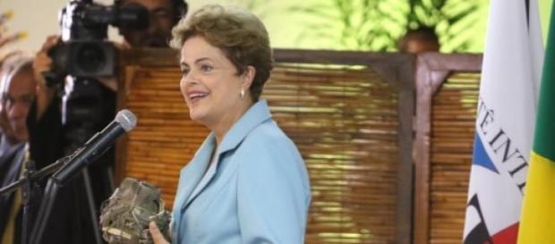 Dilma no lançamento dos jogos indígenas mundiais Dilma no lançamento dos jogos indígenas mundiais