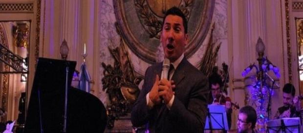 El cantante y su orquesta en la Casa Rosada El cantante y su orquesta en la Casa Rosada