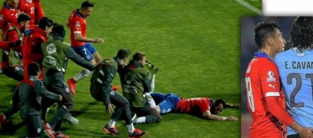 Festejo y expulsión en el partido Festejo y expulsión en el partido