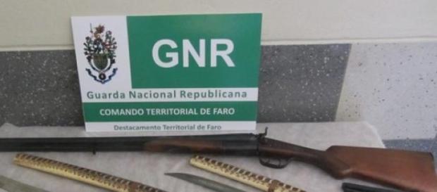 GNR apreendeu diversas armas GNR apreendeu diversas armas