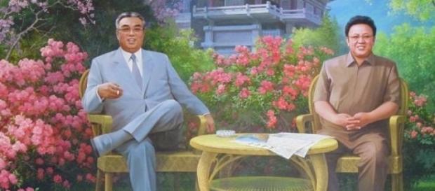 Kim Ir Sen i Kim Dzong Il we własnym raju na ziemi Kim Ir Sen i Kim Dzong Il we własnym raju na ziemi