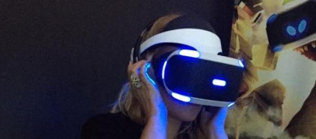 Trying one of Sony's VR games for Morpheus. Trying one of Sony's VR games for Morpheus.