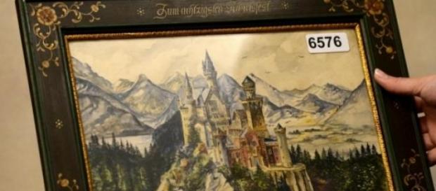 Il quadro di Hitler: il castello Neuschwachstein Il quadro di Hitler: il castello Neuschwachstein