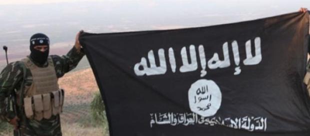 La bandiera dell'Isis, lo Stato Islamico La bandiera dell'Isis, lo Stato Islamico