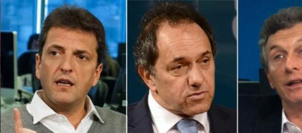 Massa, Scioli y Macri en la última encuesta Massa, Scioli y Macri en la última encuesta