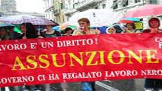 Manifestazione contro il lavoro nero