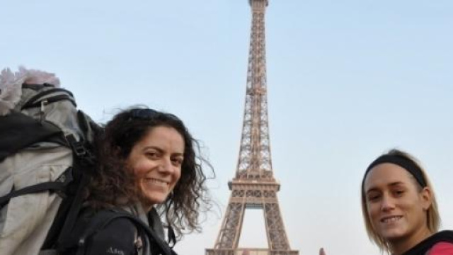 Photo : Sarah et Emilie, concert de U2 