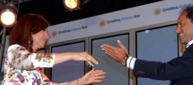 Cristina Fernández y Daniel Scioli Cristina Fernández y Daniel Scioli