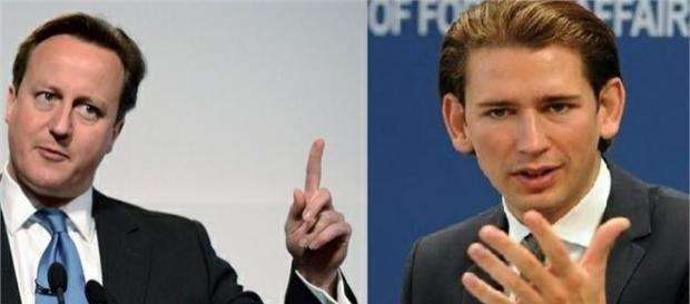 David Cameron și Sebastian Kurz David Cameron și Sebastian Kurz