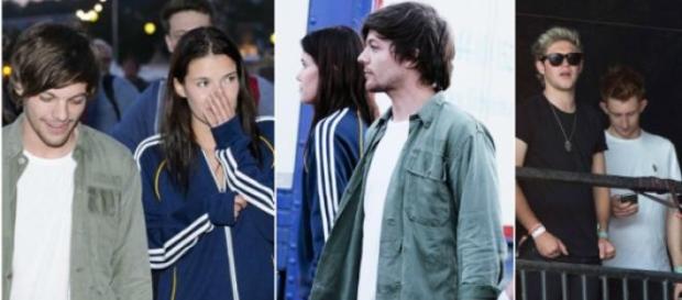 Louis Tomlinson com Tamara Bell e com Niall Horan Louis Tomlinson com Tamara Bell e com Niall Horan