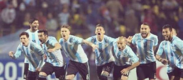 Festejo da seleção da Argentina Festejo da seleção da Argentina