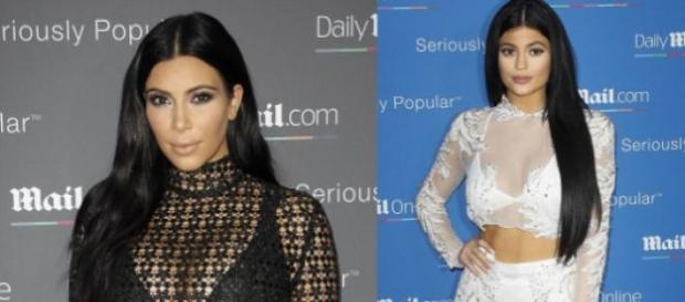 Kim e Kylie num evento em Cannes Kim e Kylie num evento em Cannes
