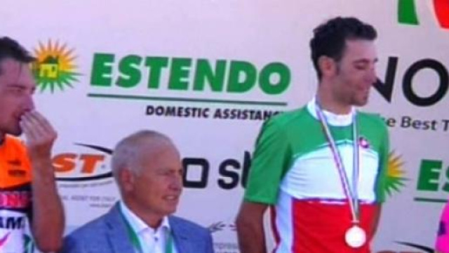 Vincenzo Nibali in maglia Tricolore