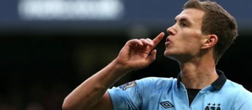 Edin Dzeko, attaccante del City