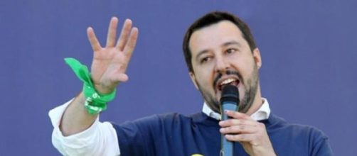 il Leader della Lega Nord Matteo Salvini
