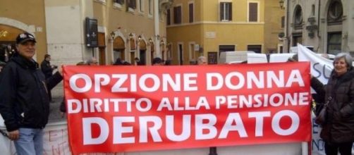 Una delle manifestazioni Opzione Donna