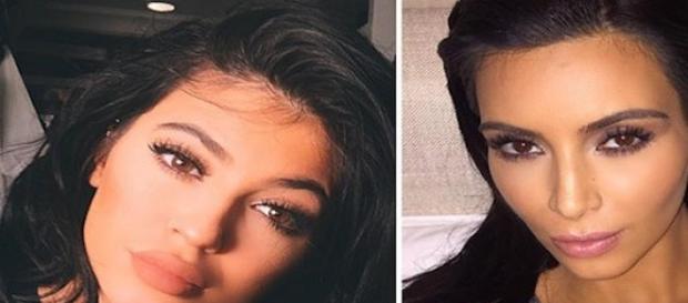 Kylie Jenner et sa soeur Kim Kardashian. Kylie Jenner et sa soeur Kim Kardashian.