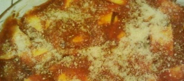 La parmigiana fatta con cotolette di pollo La parmigiana fatta con cotolette di pollo