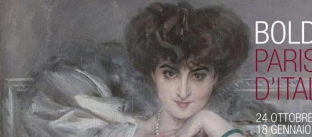 particolare di un ritratto di Boldini particolare di un ritratto di Boldini