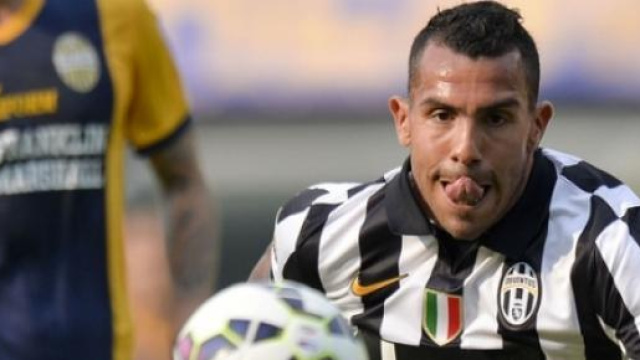 Carlos Tevez attaccante della Juventus