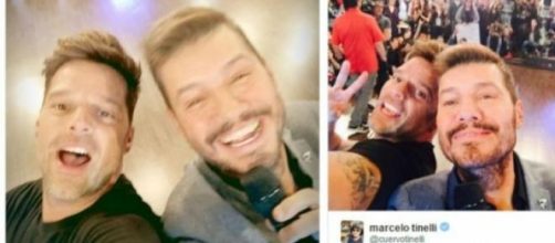 2 selfis de Ricky y Marcelo para tener un recuerdo