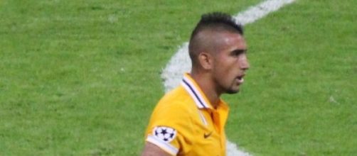 Arturo Vidal in maglia Juventus. 