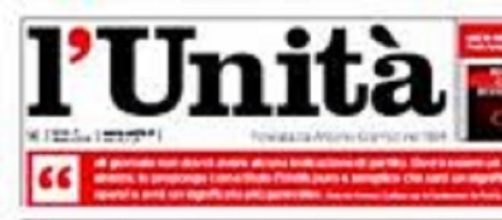 Logo del quotidiano l'Unità.