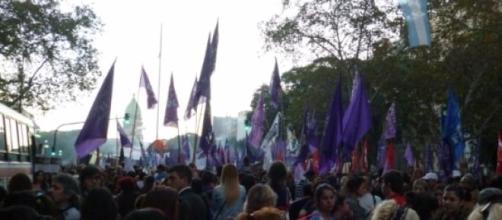 Marcha #NiUnaMenos en Plaza Congreso 