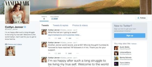 Caitlyn Jenner bate recorde no Twitter Caitlyn Jenner bate recorde no Twitter