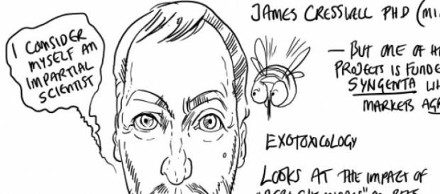 Dr James Cresswell, specialist in bee studies Dr James Cresswell, specialist in bee studies