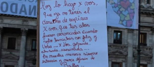 Hoy lo hago por vos. Foto: Lourdes Valenzuela Hoy lo hago por vos. Foto: Lourdes Valenzuela