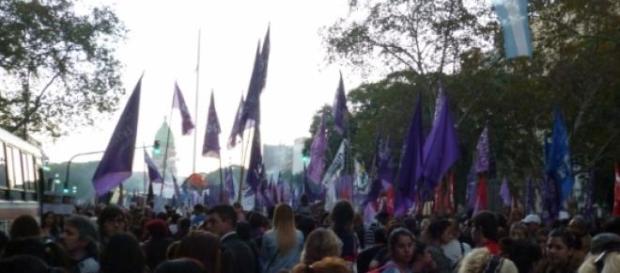 Marcha #NiUnaMenos en Plaza Congreso Marcha #NiUnaMenos en Plaza Congreso