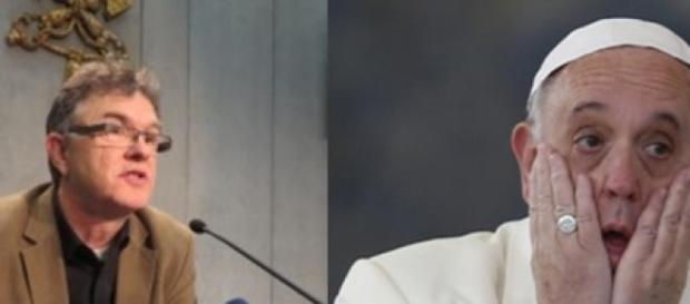 Papa Francisc între cardinalul Pell și Saunders Papa Francisc între cardinalul Pell și Saunders
