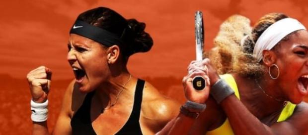 Lucie Safarova et Serena Williams Lucie Safarova et Serena Williams
