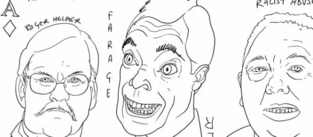 Senior UKIP MEPs helmer farage and coburn Senior UKIP MEPs helmer farage and coburn