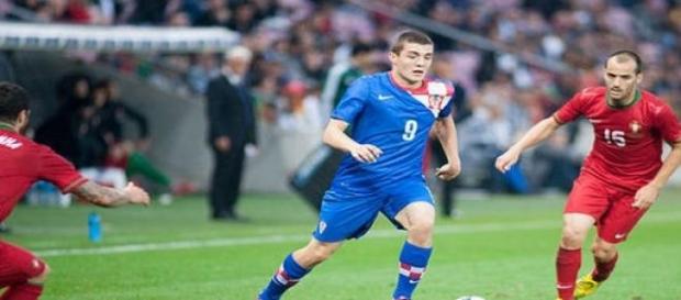 Kovacic playing for Croatia national team Kovacic playing for Croatia national team