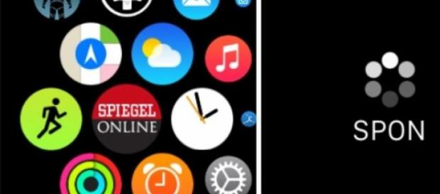 Die App von Spiegel Online auf der Apple Watch. Die App von Spiegel Online auf der Apple Watch.