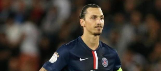 Ibrahimovic as PSG captain in France Ligue 1 Ibrahimovic as PSG captain in France Ligue 1
