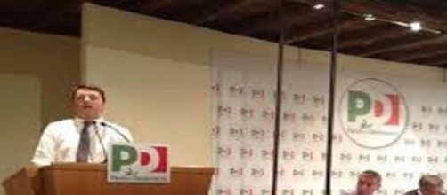 Il premier  Matteo Renzi alla Direzione del PD.
