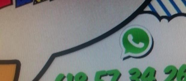 Aquí podemos observar el famoso número de Whatsapp Aquí podemos observar el famoso número de Whatsapp