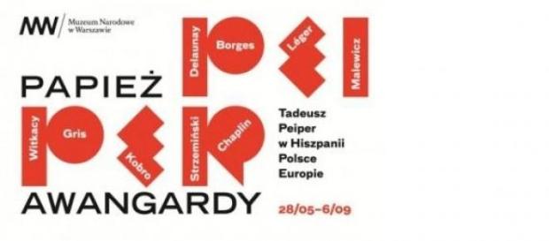 Oficjalny plakat wystawy "Papież awangardy" Oficjalny plakat wystawy "Papież awangardy"