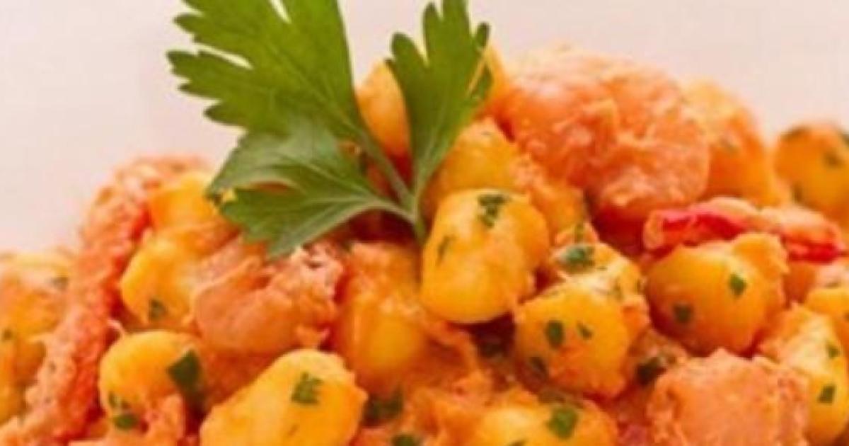 La ricetta degli gnocchi con polpa di granchio e gamberi