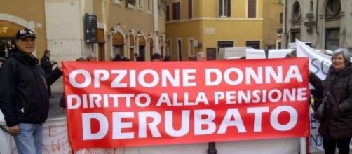 Una manifestazione del Comitato Opzione Donna