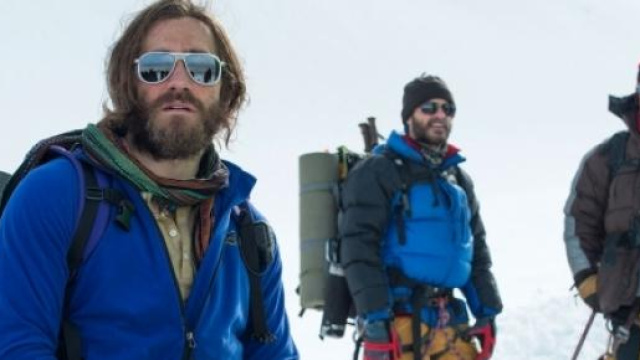 Jake Gyllenhaal sul set di "Everest".