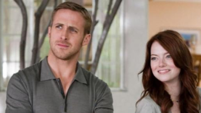 Ryan Gosling e Emma Stone in "Crazy Stupid Love".