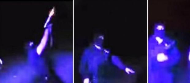 Policías bailando y disparando al aire Policías bailando y disparando al aire