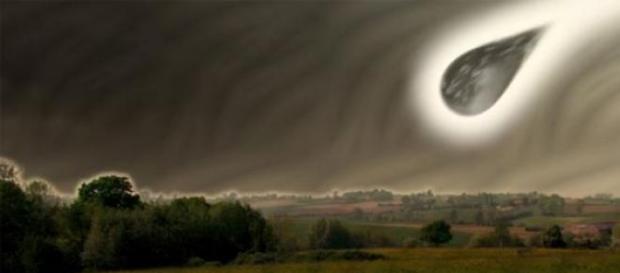 Una ricostruzione di fantasia di uno schianto UFO. Una ricostruzione di fantasia di uno schianto UFO.