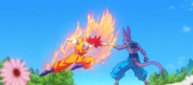 Goku Vs Bills en la pelicula Goku Vs Bills en la pelicula